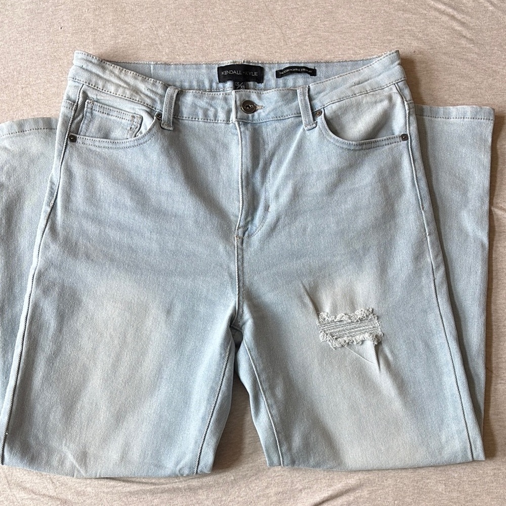 Light Blue Distressed Jeans